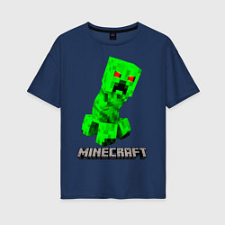 Женская футболка оверсайз MINECRAFT CREEPER