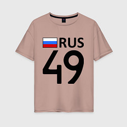 Женская футболка оверсайз RUS 49
