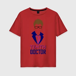 Женская футболка оверсайз Tenth Doctor