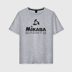 Футболка оверсайз женская MIKASA SPORTS, цвет: меланж