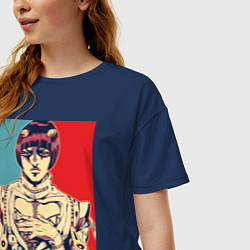 Футболка оверсайз женская Бруно Буччеллати, цвет: тёмно-синий — фото 2