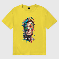 Футболка оверсайз женская Tetris - Air studio, цвет: желтый