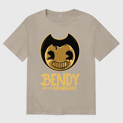 Футболка оверсайз женская Bendy And The Ink Machine, цвет: миндальный