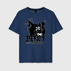 Женская футболка оверсайз Bendy And The Ink Machine