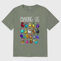Женская футболка оверсайз AMONG US