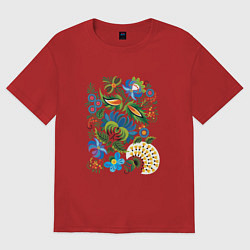 Женская футболка оверсайз Славянский орнамент