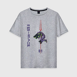 Женская футболка оверсайз Eva01