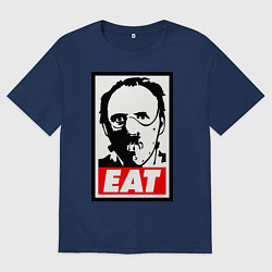 Женская футболка оверсайз Ганнибал Лектор