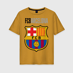 Женская футболка оверсайз Barcelona FC