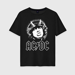 Женская футболка оверсайз ACDC Angus