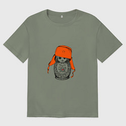 Женская футболка оверсайз Родина Россия