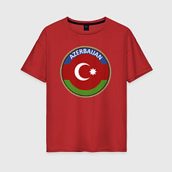 Женская футболка оверсайз Азербайджан