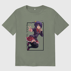 Женская футболка оверсайз Рикка Таканаси Чудачества любви не помеха!