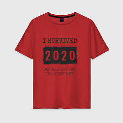 Женская футболка оверсайз 2020 - я выжил