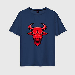 Футболка оверсайз женская Red Bull, цвет: тёмно-синий