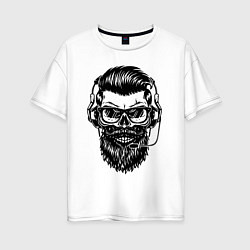 Футболка оверсайз женская Hipster, цвет: белый