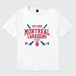 Женская футболка оверсайз Монреаль Канадиенс