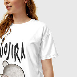 Футболка оверсайз женская Gojira, цвет: белый — фото 2