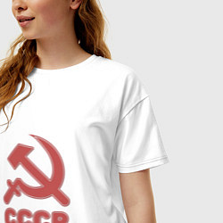 Футболка оверсайз женская СССР, цвет: белый — фото 2