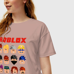 Футболка оверсайз женская ROBLOX, цвет: пыльно-розовый — фото 2