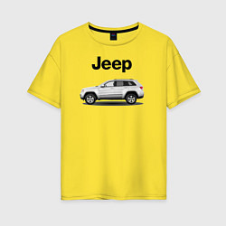 Футболка оверсайз женская Jeep, цвет: желтый