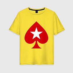 Женская футболка оверсайз Покер Пики Poker Stars