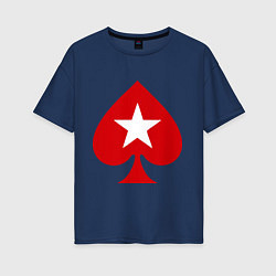 Женская футболка оверсайз Покер Пики Poker Stars