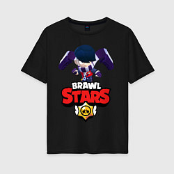 Женская футболка оверсайз Brawl Stars Эдгар