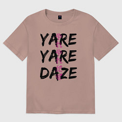 Женская футболка оверсайз YARE YARE DAZE