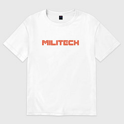 Футболка оверсайз женская Militech, цвет: белый