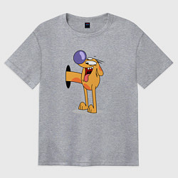 Женская футболка оверсайз Котопес