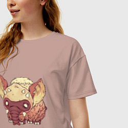 Футболка оверсайз женская Dont Starve, цвет: пыльно-розовый — фото 2