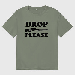 Футболка оверсайз женская Drop Please, цвет: авокадо