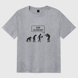 Футболка оверсайз женская CS GO спина Z, цвет: меланж