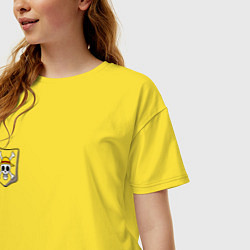 Футболка оверсайз женская One piece, цвет: желтый — фото 2