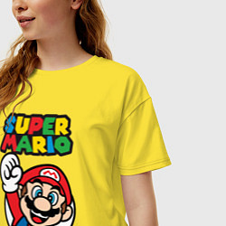 Футболка оверсайз женская Mario, цвет: желтый — фото 2