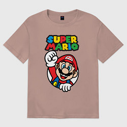 Футболка оверсайз женская Mario, цвет: пыльно-розовый