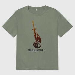 Женская футболка оверсайз Dark Souls - Bonfire