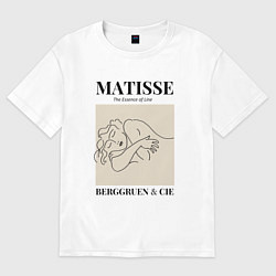 Футболка оверсайз женская Анри Матисс, цвет: белый