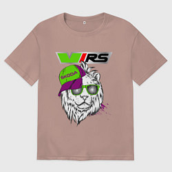 Женская футболка оверсайз Skoda RS Шкода РС Z