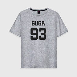 Женская футболка оверсайз BTS - Suga 93