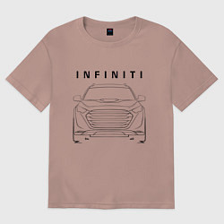 Женская футболка оверсайз Infinity Инфинити спина