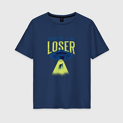 Футболка оверсайз женская Get In Loser, цвет: тёмно-синий
