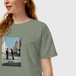 Футболка оверсайз женская Pink Floyd, цвет: авокадо — фото 2