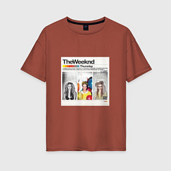 Женская футболка оверсайз Thursday The Weeknd