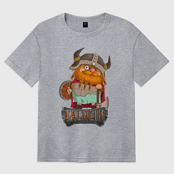 Футболка оверсайз женская Valheim, цвет: меланж