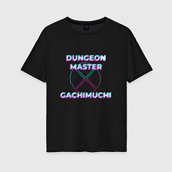 Женская футболка оверсайз Гачи Dungeon Master Glitch