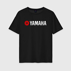 Футболка оверсайз женская YAMAHA ЯМАХА, цвет: черный