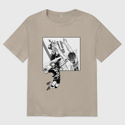 Женская футболка оверсайз Хината против Кагеямы HAikyuu