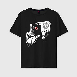 Женская футболка оверсайз Алукард, Хеллсинг